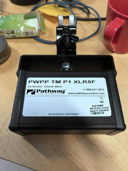 Pathway PWPP TM P1 XLRF DMX/RDM Ethernet Node, PoE Powered