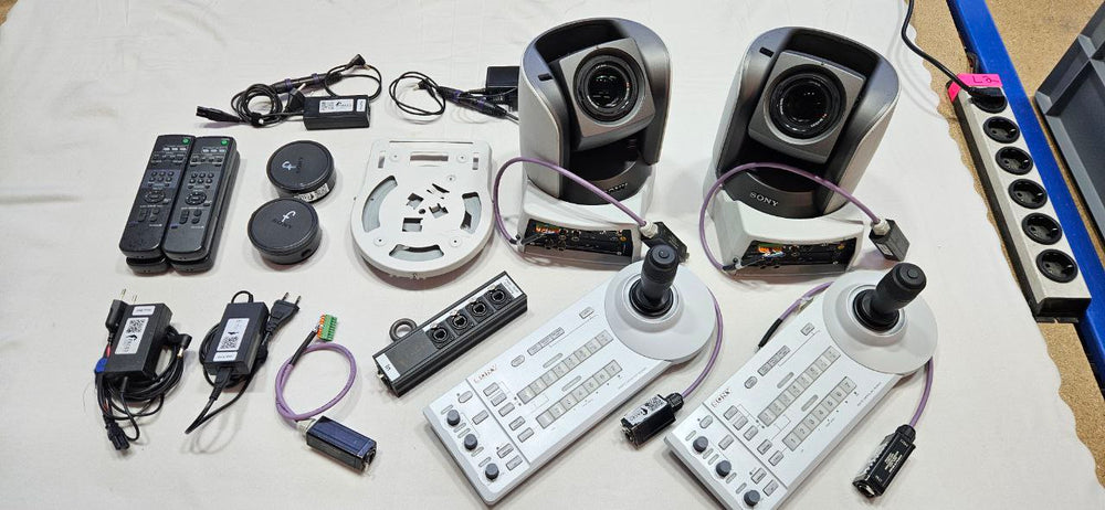 Sony BRC-Z700 PTZ Set with RM-BR300 Controllers & VISCA
