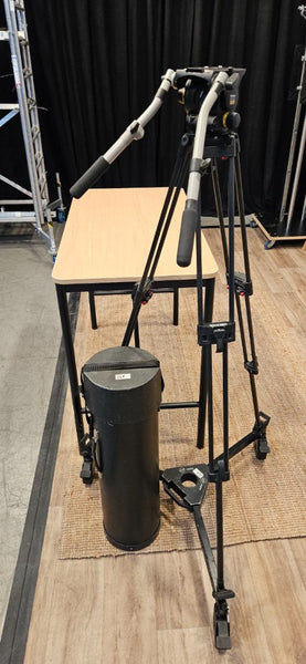 Sachtler & Vinten Camera Tripod Set with Dolly & Case
