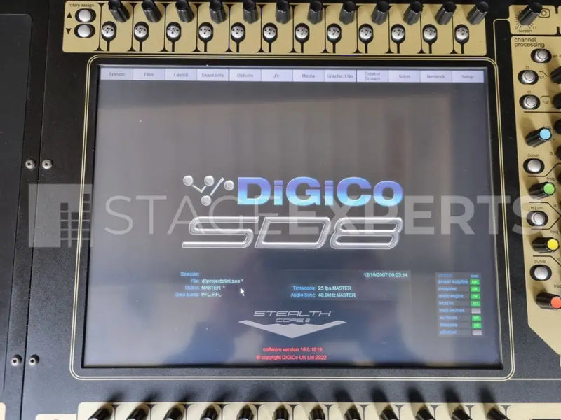 DiGiCo SD8 Digital Console + MADI Rack & Core – Pro Package