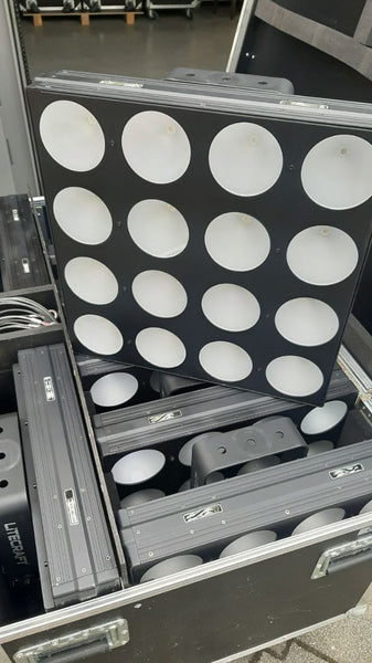 Litecraft cpix.4 RGB Pixel Matrix Panels – 8x Set with Case