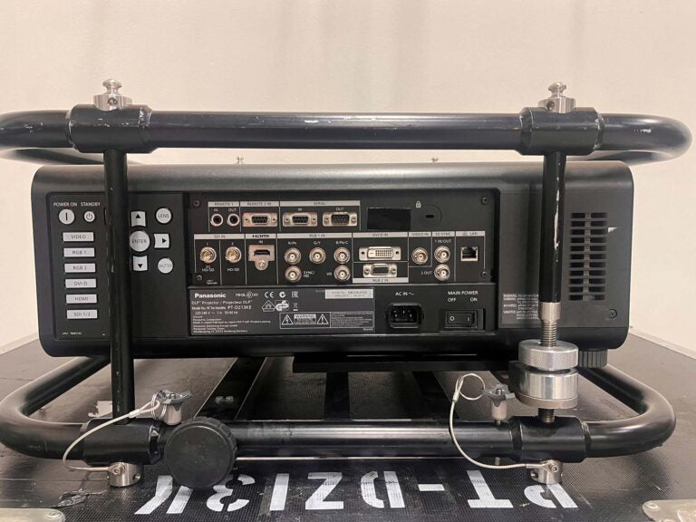Panasonic PT-DZ13KEJ Projector with Frame & Flight Case