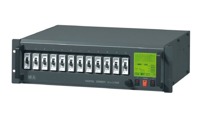 MA Lighting Digital Dimmer 12x20A 120V Socapex Rackmount