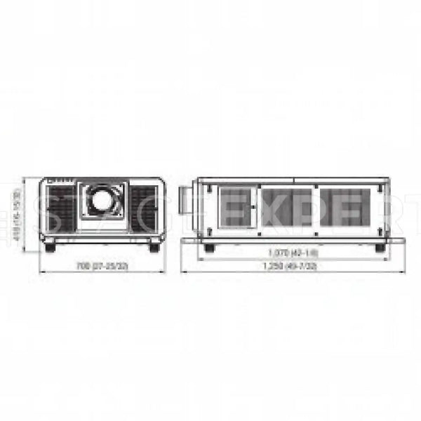 Panasonic PT-RZ31K 3-DLP Laser Projector, 30,000 lm WUXGA