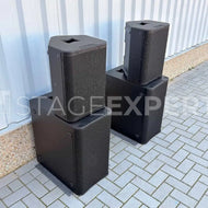 QSC AP-4122m (2) + AP-212sw (2) passive PA system bundle