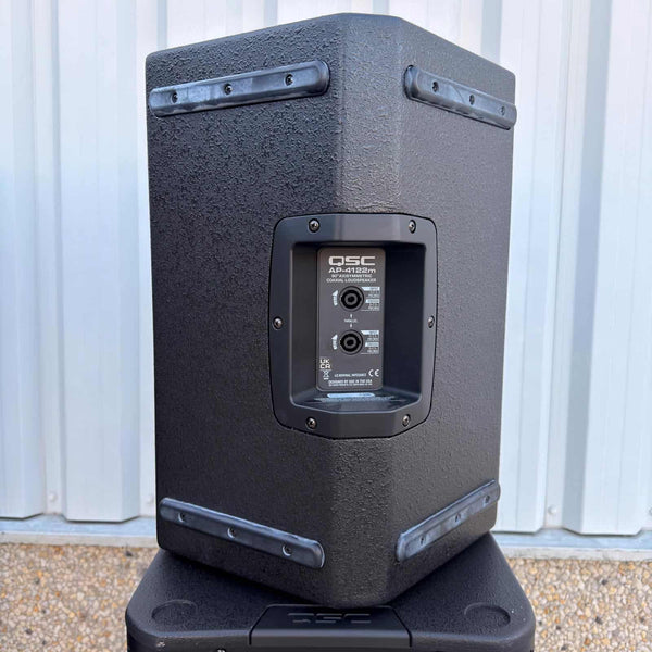 QSC AP-4122m (2) + AP-212sw (2) passive PA system bundle