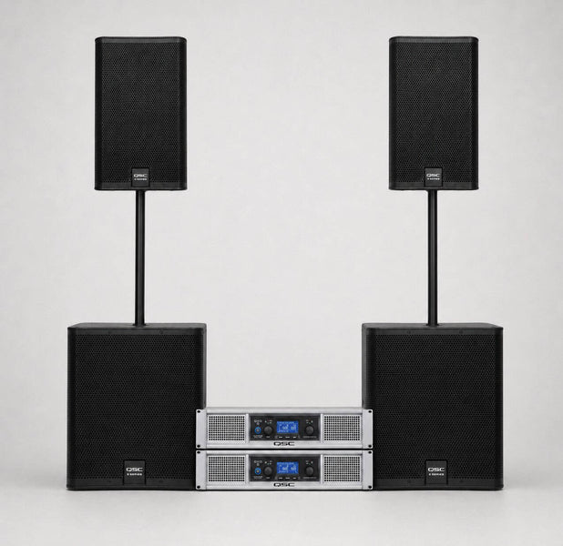QSC E112/E118sw System with GXD8 Amps (2+2+2)