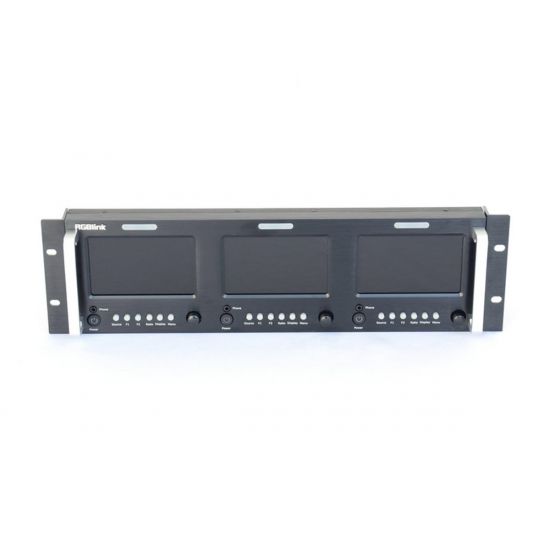 RGBlink RMS5533S Triple 5in Rack LCD Monitor, 3RU