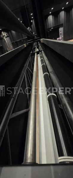 Bright Roll-up Projector Screen 12m x 9m Motorised - Stage