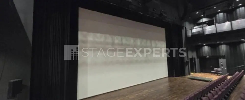 Bright Roll-up Projector Screen 12m x 9m Motorised - Stage