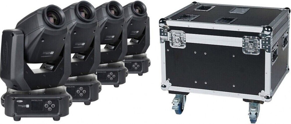 Showtec Phantom 65 Set – 4 LED Spot Moving Heads + Case