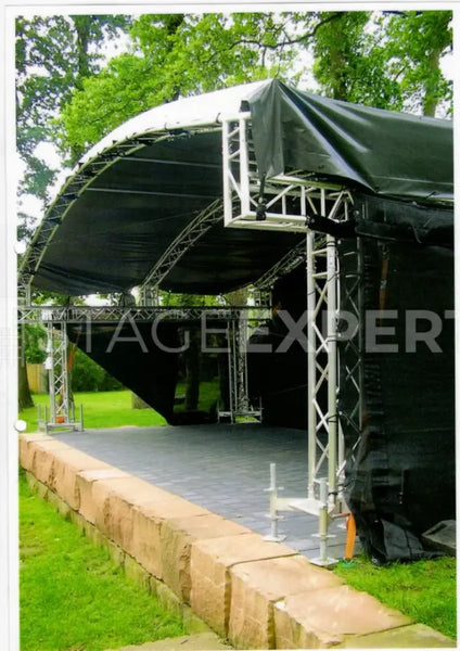 Liso 9x5m Round Stage Roof Truss System with Gauze