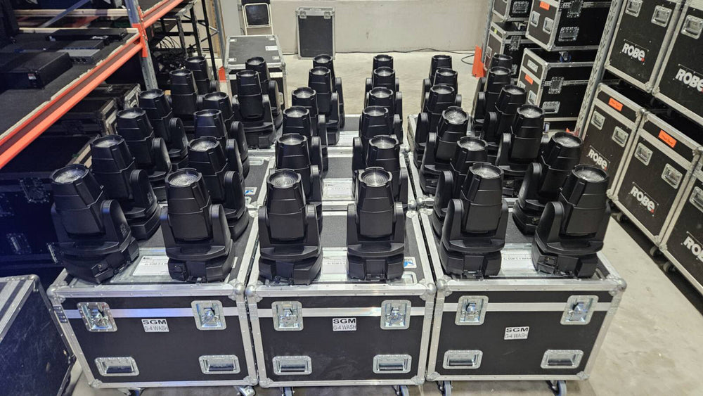 SGM G-4 Wash-Beam - Set of 4 Moving Lights with Case