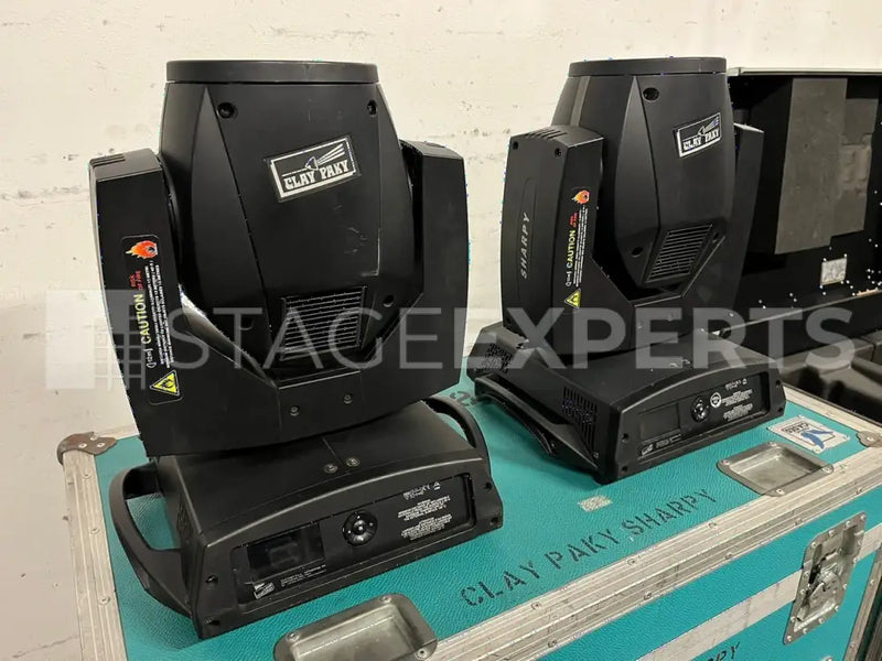Claypaky Sharpy Beam – 16 Fixtures with Cases & Rigging