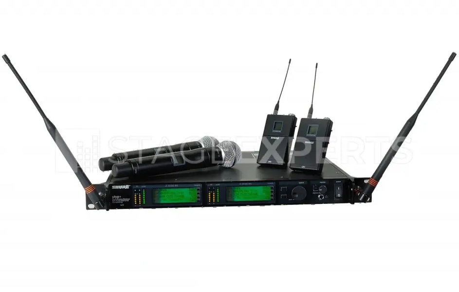 Shure UHF-R UR4D+ Dual Wireless System with UR2 & UR1