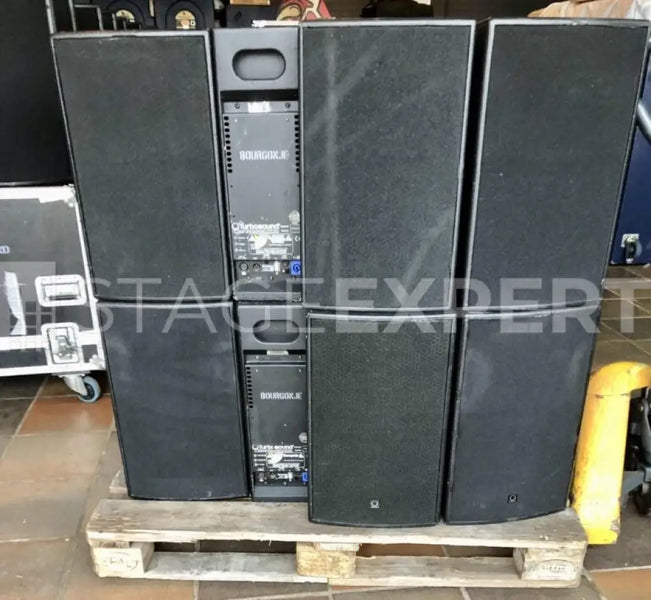 Turbosound TQ310DP Set of 8 with Flight Frames – Active