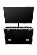 Maclean MC-125 75″ TV Case with Electric Stand, Transport