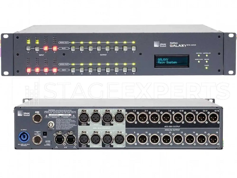 Meyer Sound GALAXY 816 DSP Processor – Milan AVB | Stage Experts - Used Equipment