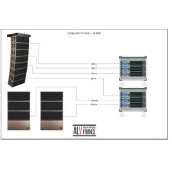 L-ACOUSTICS V-DOSC + SB28 System with LA Amp Rack - Pro