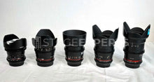 Load image into Gallery viewer, Samyang EF-Mount 5-Lens Cine Prime Set 14–85mm for Canon EF
