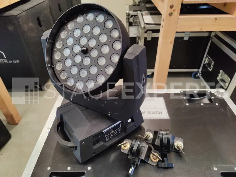 4x 36x10W RGBW Wash Moving Heads – Flight Case Set (4-piece)