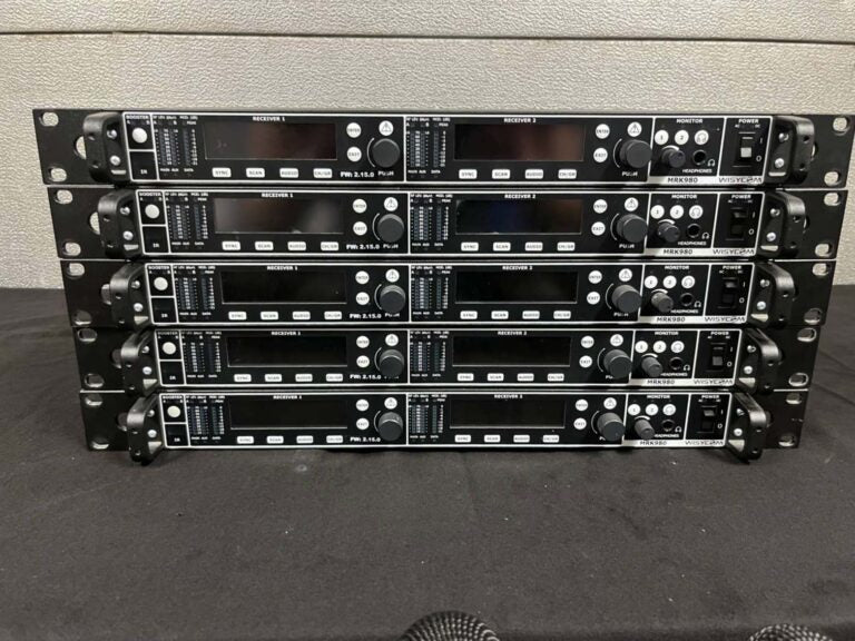 Wisycom MRK980/MTH410 10‑Channel Wireless Mic Package