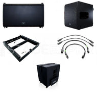 QSC LA112 Line Array + LS118 Subs Set with Dollies & Covers