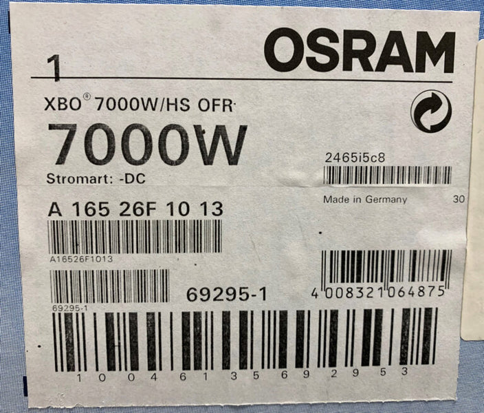 Osram XBO 7000W/HS OFR Xenon Lamp – 6000K Daylight CRI 96