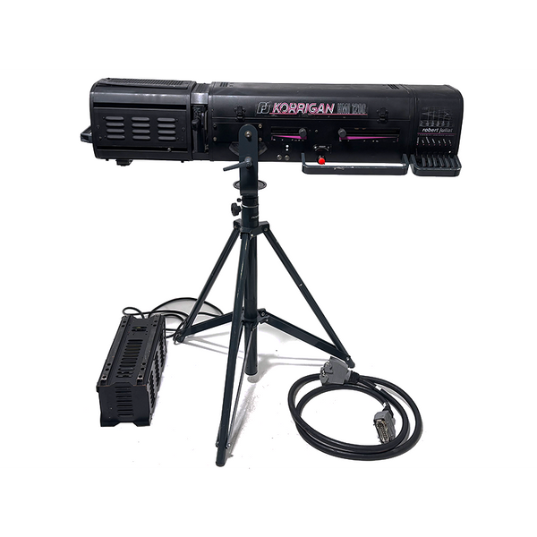 Robert Juliat Korrigan 1200 HMI Followspot 5–9° with Stand
