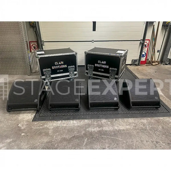 Clair Brothers 1AM Monitor Set – 4 Wedges + Flightcases