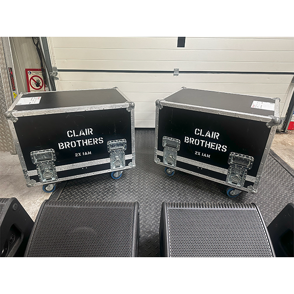 Clair Brothers 1AM Monitor Set – 4 Wedges + Flightcases