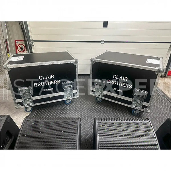 Clair Brothers 1AM Monitor Set – 4 Wedges + Flightcases