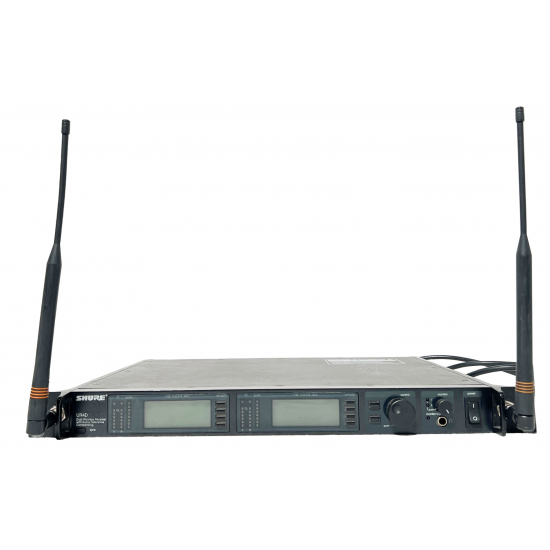 Shure UR4D Set H4E with 2x UR1 Bodypacks – Used