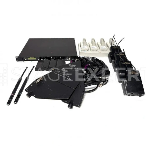 Telex BTR-800 Intercom Set A2 – Base 4 Beltpacks Antennas - Used Equipment