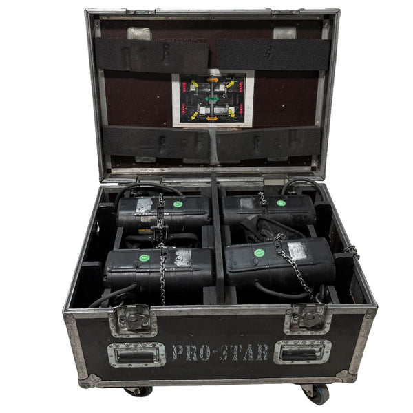 CM Prostar B 250kg D8 Hoists, DC 4m/min, 20m Lift – Set of 4