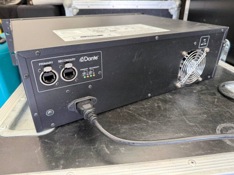 Yamaha Rio1606-D Dante I/O Rack Stagebox – 16 In, 8 Out