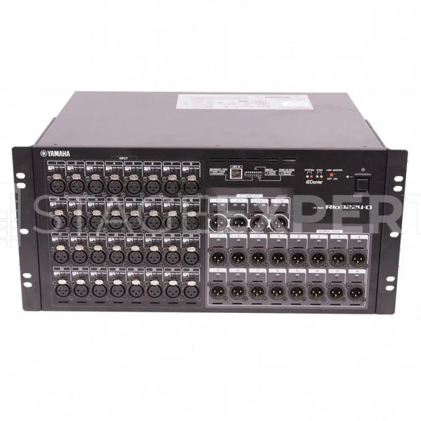 Yamaha Rio3224-D Dante I/O Rack – 32 In, 16 Out, AES/EBU