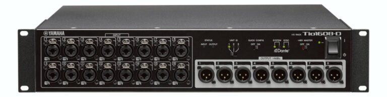 Yamaha Tio1608-D Dante Stagebox – 16 In / 8 Out I/O