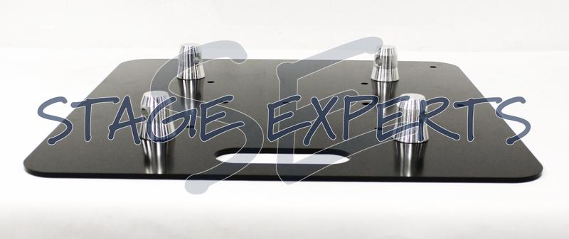 GLOBAL TRUSS base plate steel 45cmx45cm, black